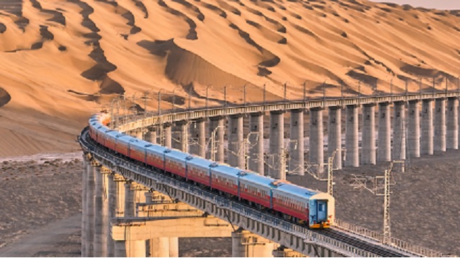 Onboard the Golden Eagle Silk Road Express