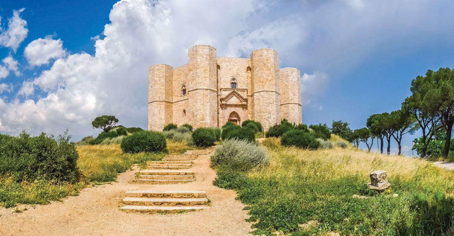 Castel del Monte, a 13th-century citadel and castle situated on a hill in Andria