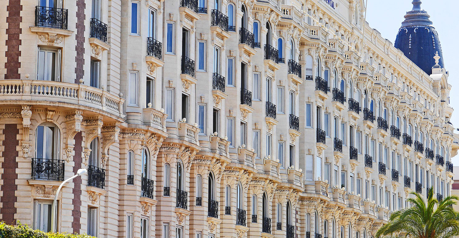 Promenade de la Croisette in Cannes, France