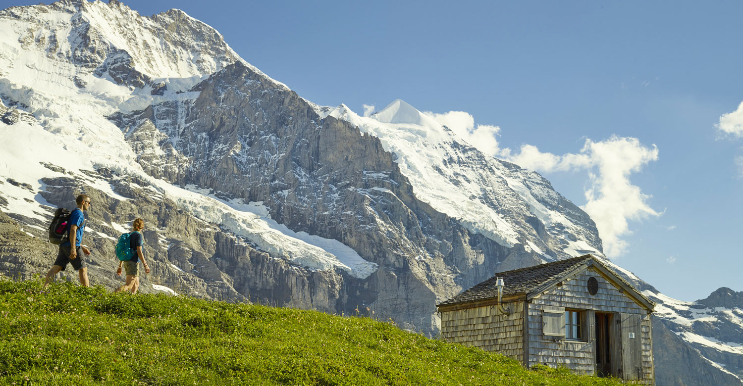 Hiking on the Eiger trail