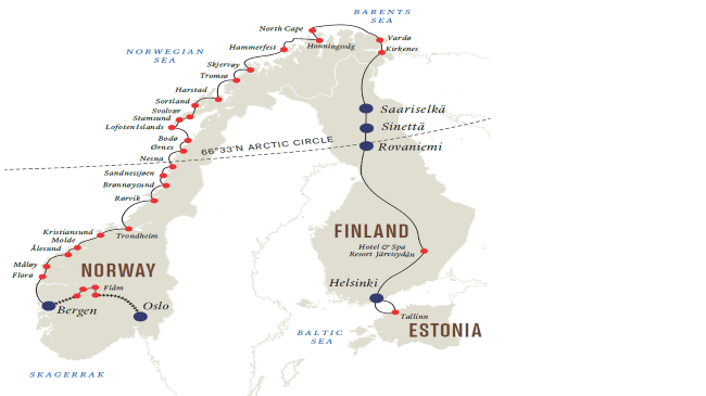Northbound Oslo → Helsinki
