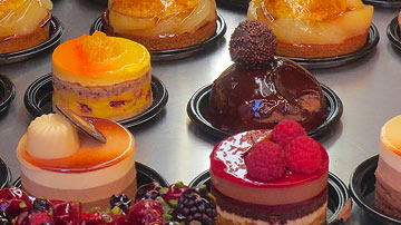 Sumptuous desserts in France