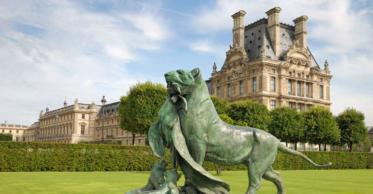 Sculpture outside the Louvre